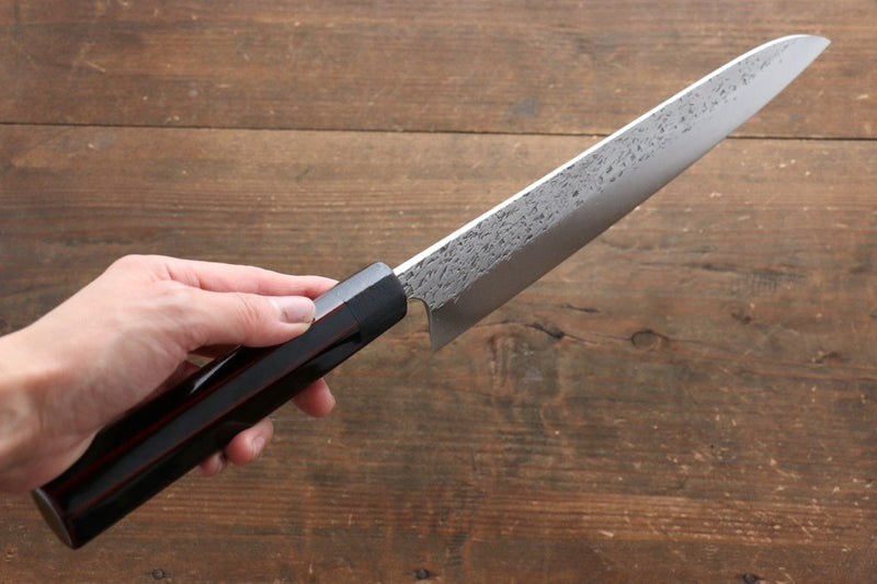 Yu Kurosaki Shizuku R2/SG2 Martelé Gyuto  240mm Laqué Manipuler - japanny-FR