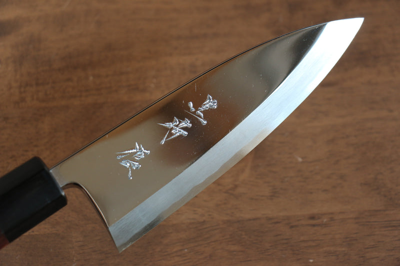 Yu Kurosaki Acier Blanc No.2 Finition en miroir Deba  150mm Shitan Manipuler - japanny-FR