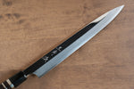 Yu Kurosaki Acier Bleu No.2 Finition en miroir Yanagiba  270mm Ebène avec double bague de buffle d'eau Manipuler - japanny-FR