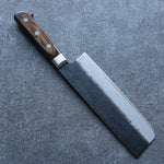 Seisuke Super Bleu Noir Nakiri  165mm Bois de Pakka marron Manipuler - japanny-FR