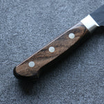 Seisuke Super Bleu Noir Nakiri  165mm Bois de Pakka marron Manipuler - japanny-FR