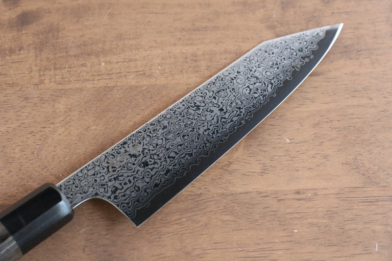 Kanjyo VG10 Damas Kiritsuke Santoku  180mm Bois de pakka Gris Manipuler - japanny-FR