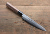 Sakai Takayuki 45 Layer Damascus Japanese Chef's Santoku Knife 180mm & Petty Knife 150mm with Shitan Handle Set - japanny-FR