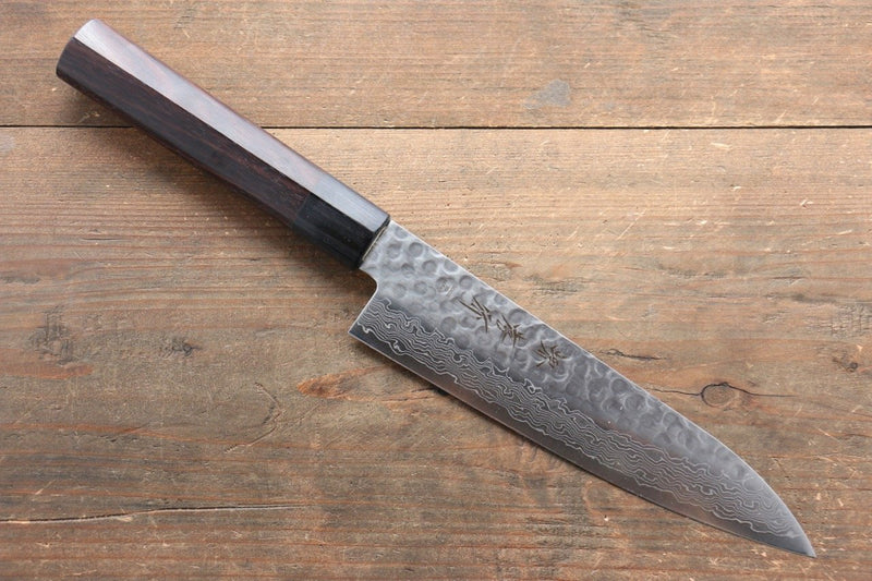 Sakai Takayuki 45 Layer Damascus Japanese Chef's Gyuto, Santoku & Petty Knife with Shitan Handle Set - japanny-FR