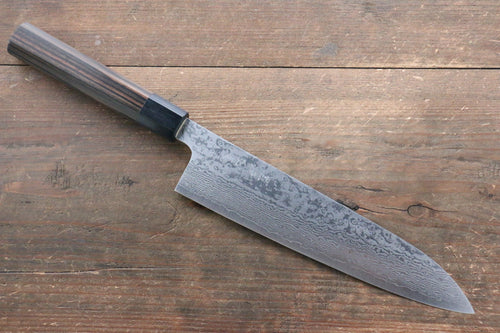 Makoto Kurosaki VG10 Damas Gyuto  210mm Bois d'ébène Manipuler - japanny-FR
