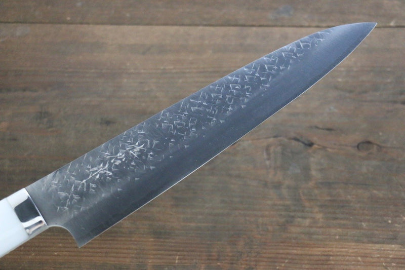 Takeshi Saji SRS13 Martelé Gyuto  240mm Pierre blanche Manipuler - japanny-FR