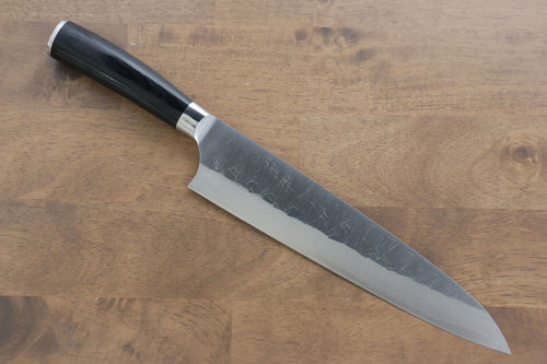 Takeshi Saji SRS13 Martelé Gyuto  240mm Bois de pakka noir Manipuler - japanny-FR