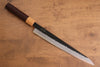 Seisuke Kokubyaku Super Bleu Martelé Kurouchi Sujihiki  240mm Shitan Manipuler - japanny-FR