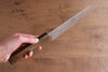 Seisuke Nami AUS10 Finition miroir Damas Kirituke Gyuto  210mm Chêne Manipuler - japanny-FR