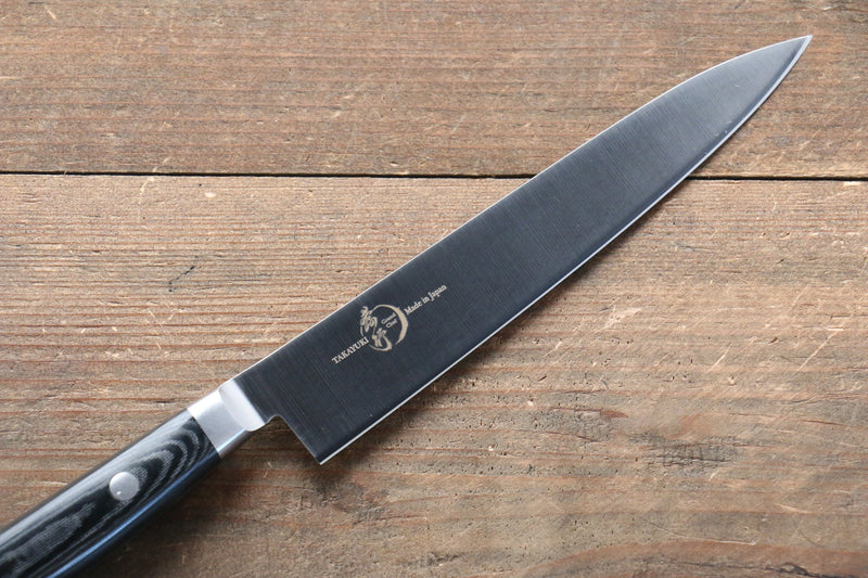 Sakai Takayuki Grand Chef Gran chef Acier suédois Petite-utilité 150mm Micarta noir Manipuler - japanny-FR