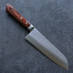 Seisuke VG1 Martelé Santoku  165mm Acajou Manipuler - japanny-FR