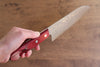 Nao Yamamoto VG10 Damas Santoku  170mm Bois de pakka rouge Manipuler - japanny-FR