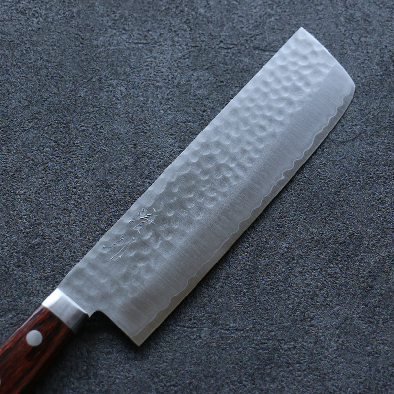 Seisuke VG1 Martelé Nakiri  165mm Acajou Manipuler - japanny-FR