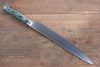 Sakai Takayuki Grand Chef Gran chef Acier suédois Sujihiki 240mm Micarta vert Manipuler - japanny-FR