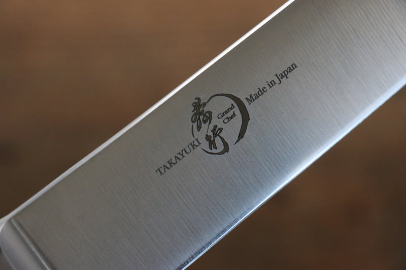 Sakai Takayuki Grand Chef Gran chef Acier suédois Sujihiki 240mm Micarta noir Manipuler - japanny-FR