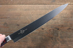 Sakai Takayuki Grand Chef Gran chef Acier suédois Sujihiki 240mm Micarta brun Manipuler - japanny-FR