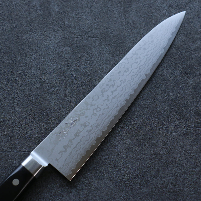 Seisuke VG10 Damas Gyuto  240mm Bois de pakka noir Manipuler - japanny-FR