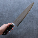 Seisuke VG10 Damas Gyuto  240mm Bois de pakka noir Manipuler - japanny-FR