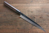 Takayuki Iwai Acier Bleu No.2 Kurouchi Yanagiba  210mm Shitan Manipuler - japanny-FR