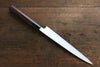 Takayuki Iwai Acier Bleu No.2 Kurouchi Yanagiba  210mm Shitan Manipuler - japanny-FR