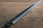 Takayuki Iwai Acier Bleu No.2 Kurouchi Yanagiba  210mm Shitan Manipuler - japanny-FR