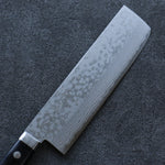 Seisuke VG10 Damas Nakiri  165mm Bois de pakka noir Manipuler - japanny-FR