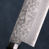 Seisuke VG10 Damas Nakiri  165mm Bois de pakka noir Manipuler - japanny-FR