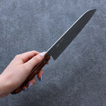 Seisuke VG1 Martelé Santoku  165mm Acajou Manipuler - japanny-FR