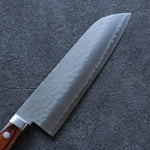 Seisuke VG1 Martelé Santoku  165mm Acajou Manipuler - japanny-FR