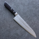 Seisuke VG10 Damas Gyuto  180mm Bois de pakka noir Manipuler - japanny-FR