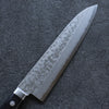 Seisuke VG10 Damas Gyuto  180mm Bois de pakka noir Manipuler - japanny-FR