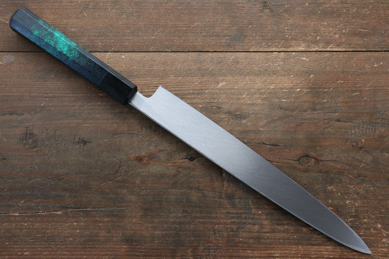 Sakai Takayuki Yanagiba Knife World Sushi Skills Institute Special Edition Green - japanny-FR