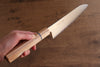 Seisuke VG10 Damas Santoku  180mm bois blanc Manipuler - japanny-FR
