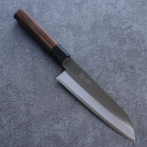 Seisuke Super Bleu Kasumitogi Santoku  165mm Shitan Manipuler - japanny-FR