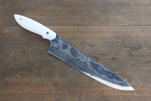 Takeshi Saji Coreless Damas Gyuto  240mm Pierre blanche Manipuler - japanny-FR