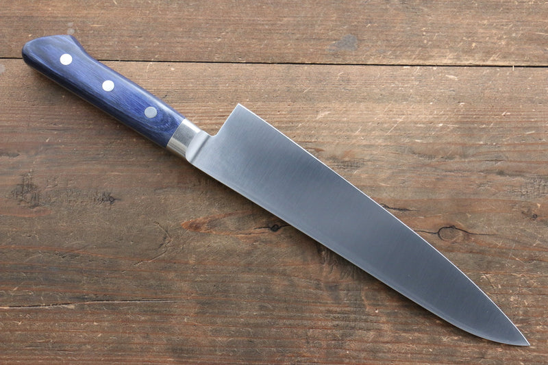 Seisuke Seiten Molybdene Gyuto  210mm Bois de pakka bleu Manipuler avec Gaine - japanny-FR