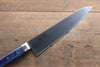 Seisuke Seiten Molybdene Gyuto  210mm Bois de pakka bleu Manipuler avec Gaine - japanny-FR