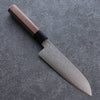 Seisuke VG10 Damas Santoku  165mm Noix Manipuler - japanny-FR