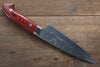 Takeshi Saji SRS13 Martelé Petite-utilité  135mm Micarta rouge Manipuler - japanny-FR