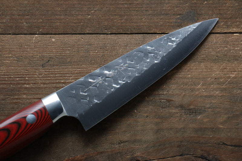 Takeshi Saji SRS13 Martelé Petite-utilité  135mm Micarta rouge Manipuler - japanny-FR
