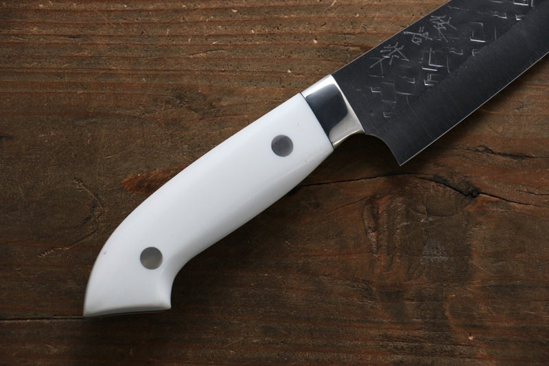 Takeshi Saji SRS13 Martelé Petite-utilité  130mm Pierre blanche Manipuler - japanny-FR