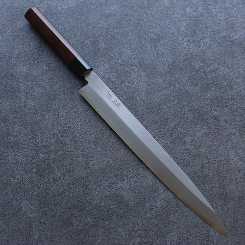 Seisuke Acier Bleu Kasumitogi Yanagiba  300mm Bois de rose Manipuler - japanny-FR