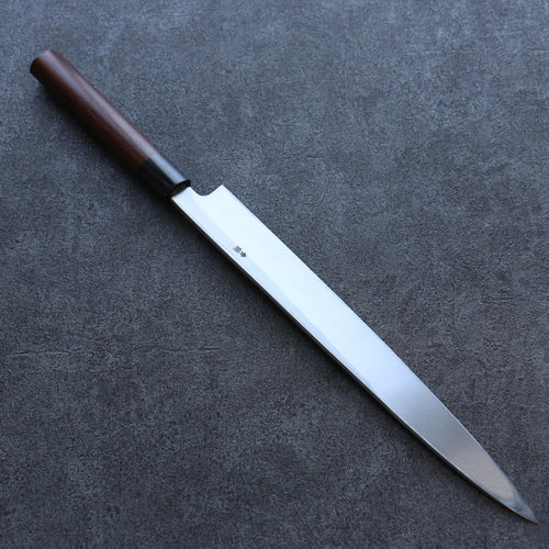 Seisuke Acier Bleu Kasumitogi Yanagiba  300mm Bois de rose Manipuler - japanny-FR