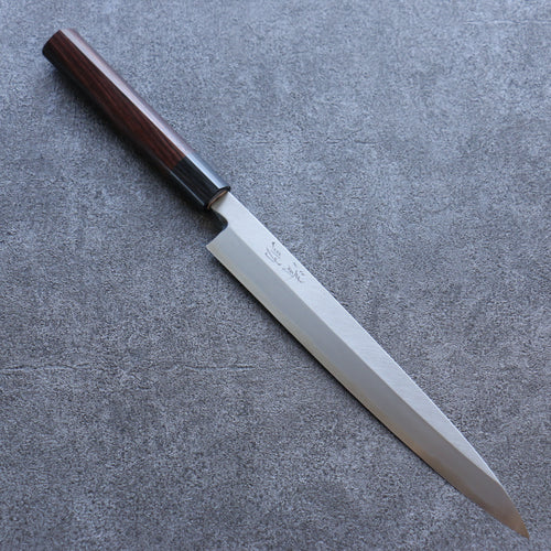 Seisuke Acier Bleu Kasumitogi Yanagiba  240mm Bois de rose Manipuler - japanny-FR