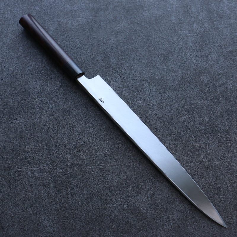 Seisuke Acier Blanc Kasumitogi Yanagiba  300mm Bois de rose Manipuler - japanny-FR