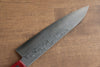 Nao Yamamoto VG10 Damas Gyuto  180mm Bois de pakka rouge Manipuler - japanny-FR