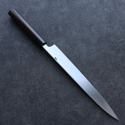 Seisuke Acier Blanc Kasumitogi Yanagiba  270mm Bois de rose Manipuler - japanny-FR