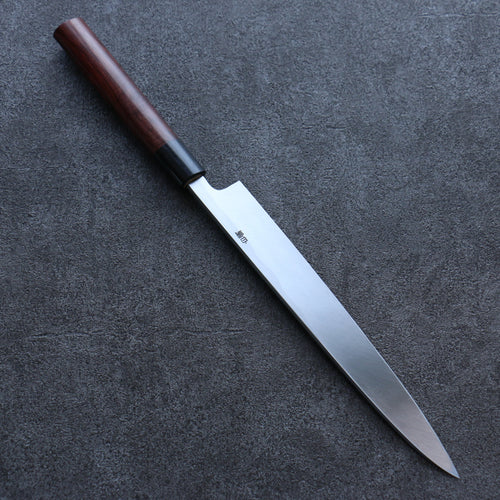 Seisuke Acier Blanc Kasumitogi Yanagiba  240mm Bois de rose Manipuler - japanny-FR