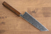 Seisuke Nami AUS10 Finition miroir Damas Bunka 180mm Manipuler Chêne - japanny-FR