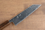 Seisuke Nami AUS10 Finition miroir Damas Bunka 180mm Manipuler Chêne - japanny-FR